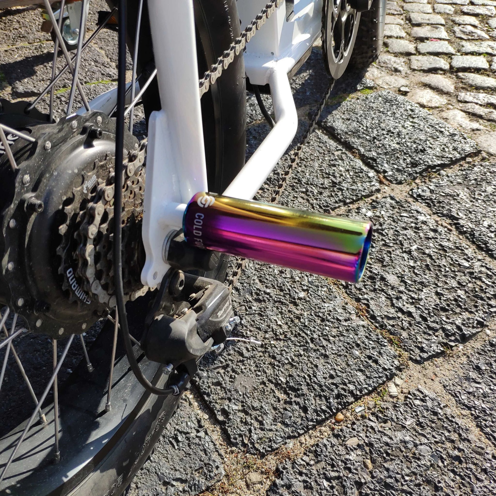 purple bike pegs
