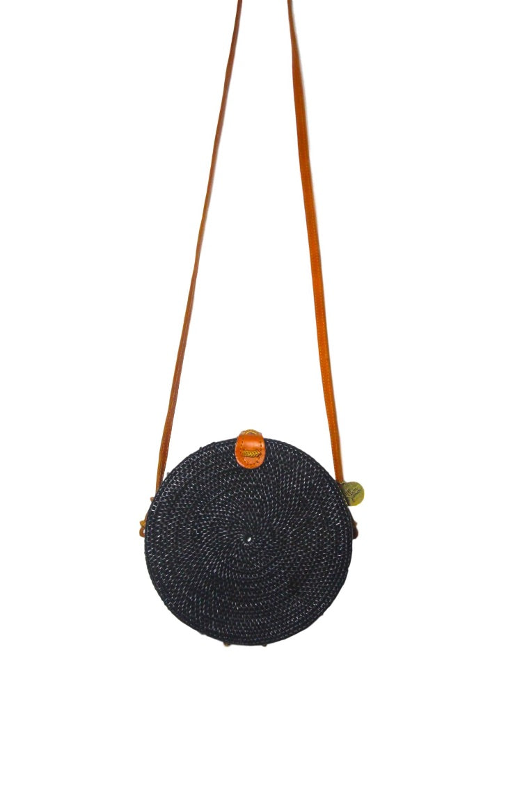 black basket bag