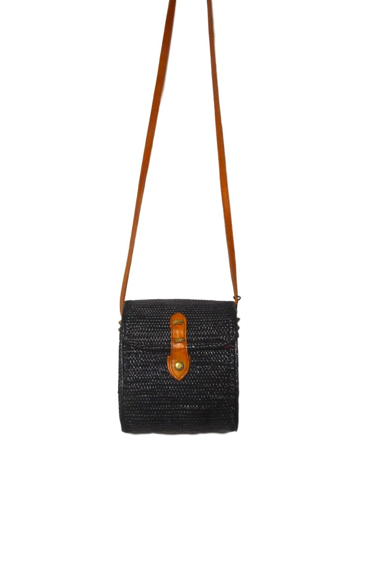 black basket bag