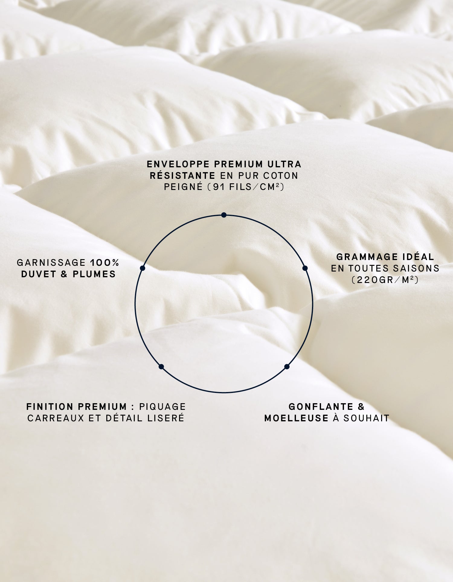 La paire de protège oreillers 100% coton