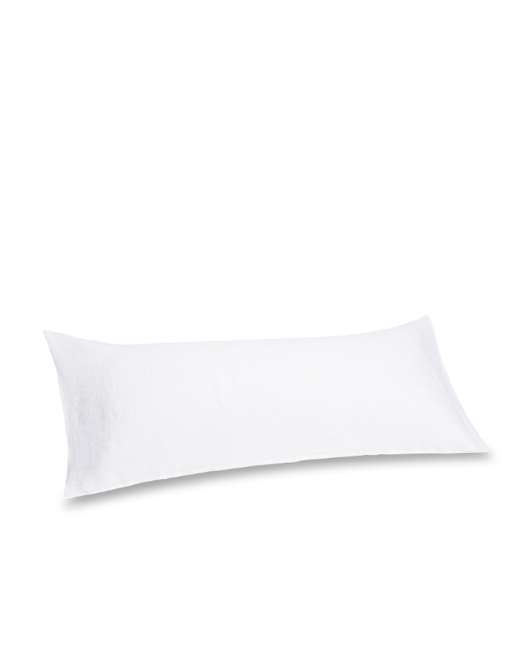 Taie pour Traversin 140 cm - Uni Blanc - 100% Coton Percale - Taie de  traversin à[S36]