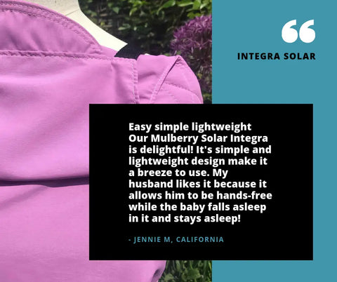 integra baby carrier solar water review 