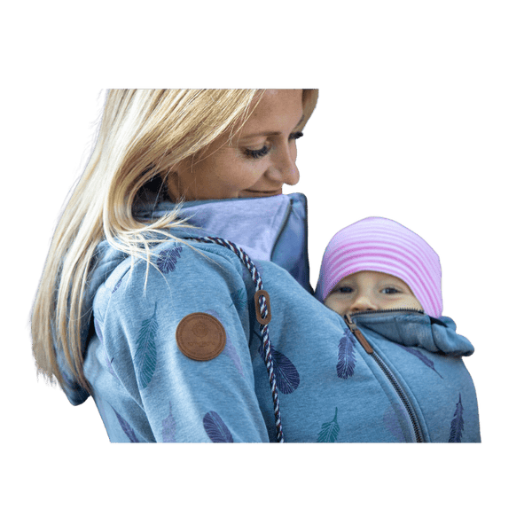 Angel Wings Babywearing Hoodie Feathers Jeans – Little Zen One