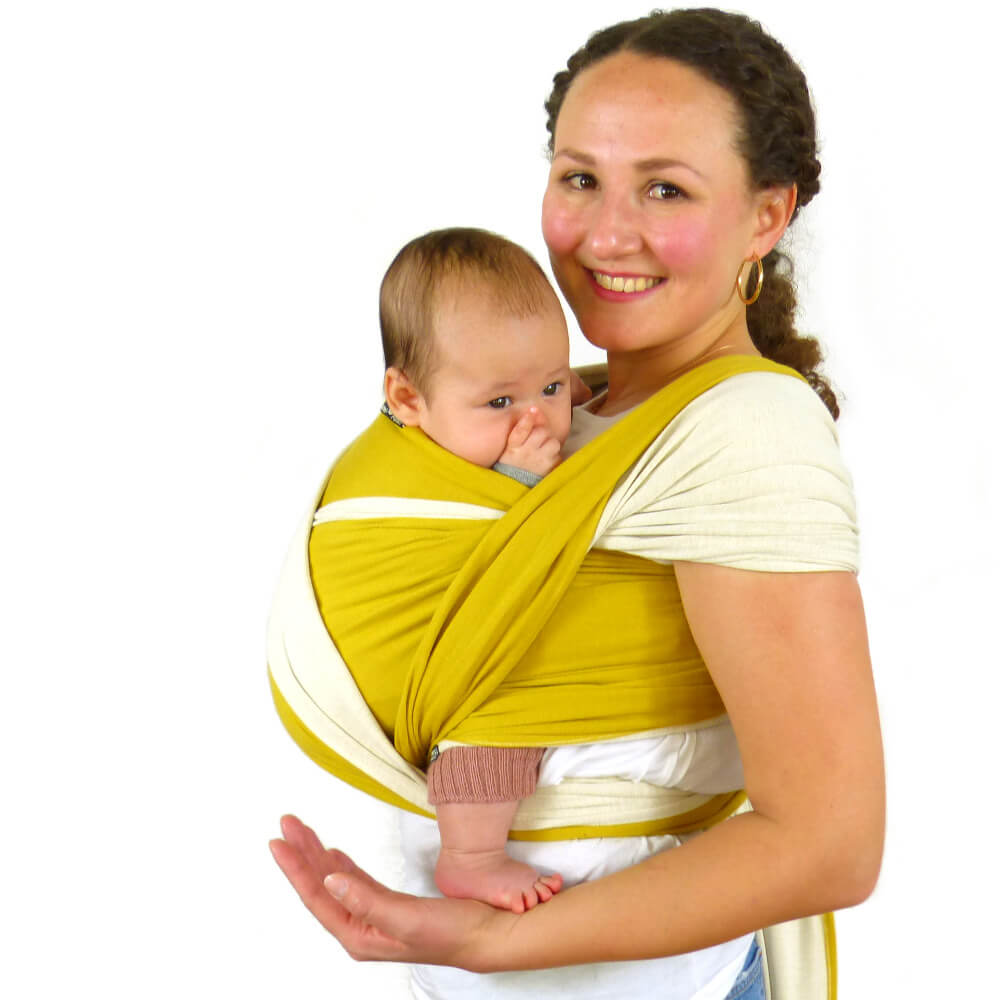 Doubleface Verdone Hybrid Jersey Wrap by Didymos – Little Zen One