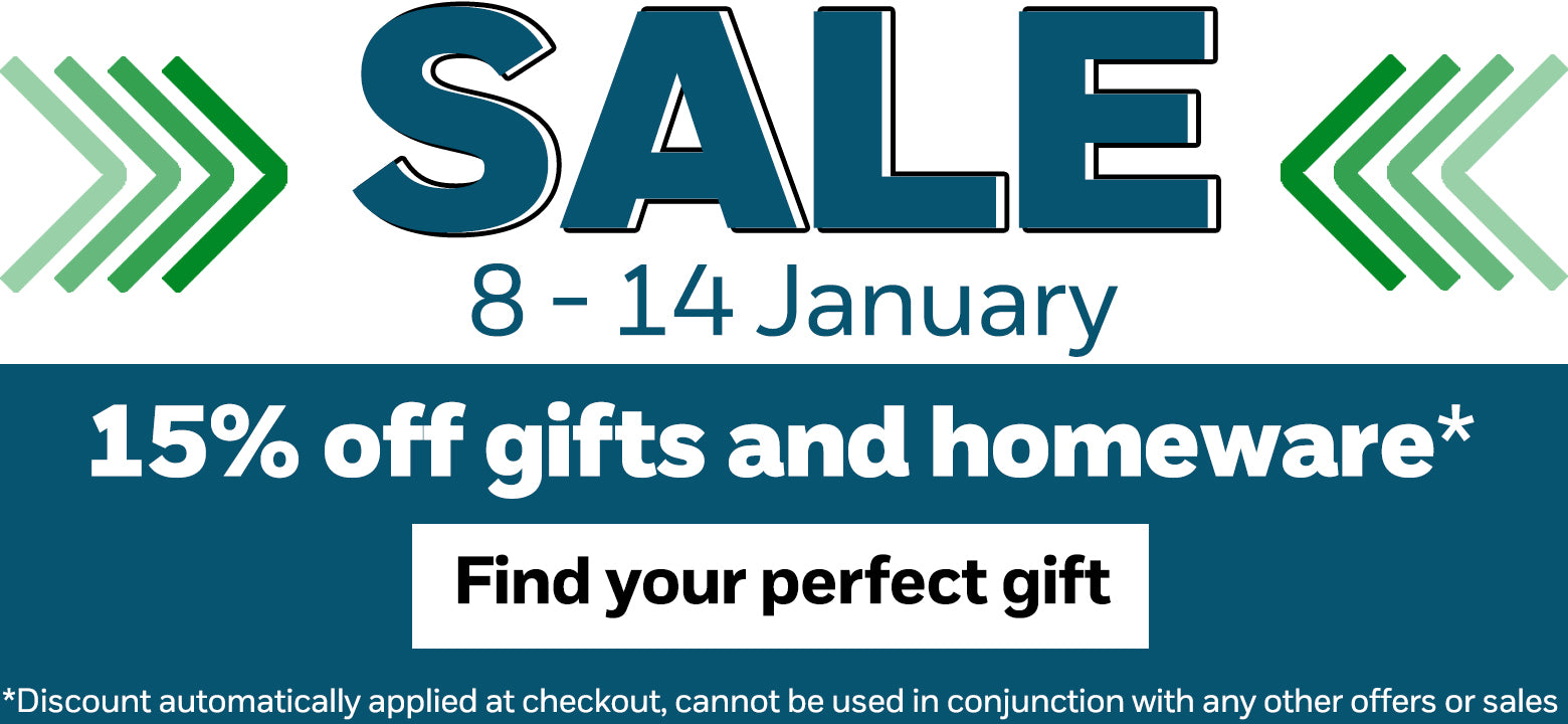 15% off gifts and homeware