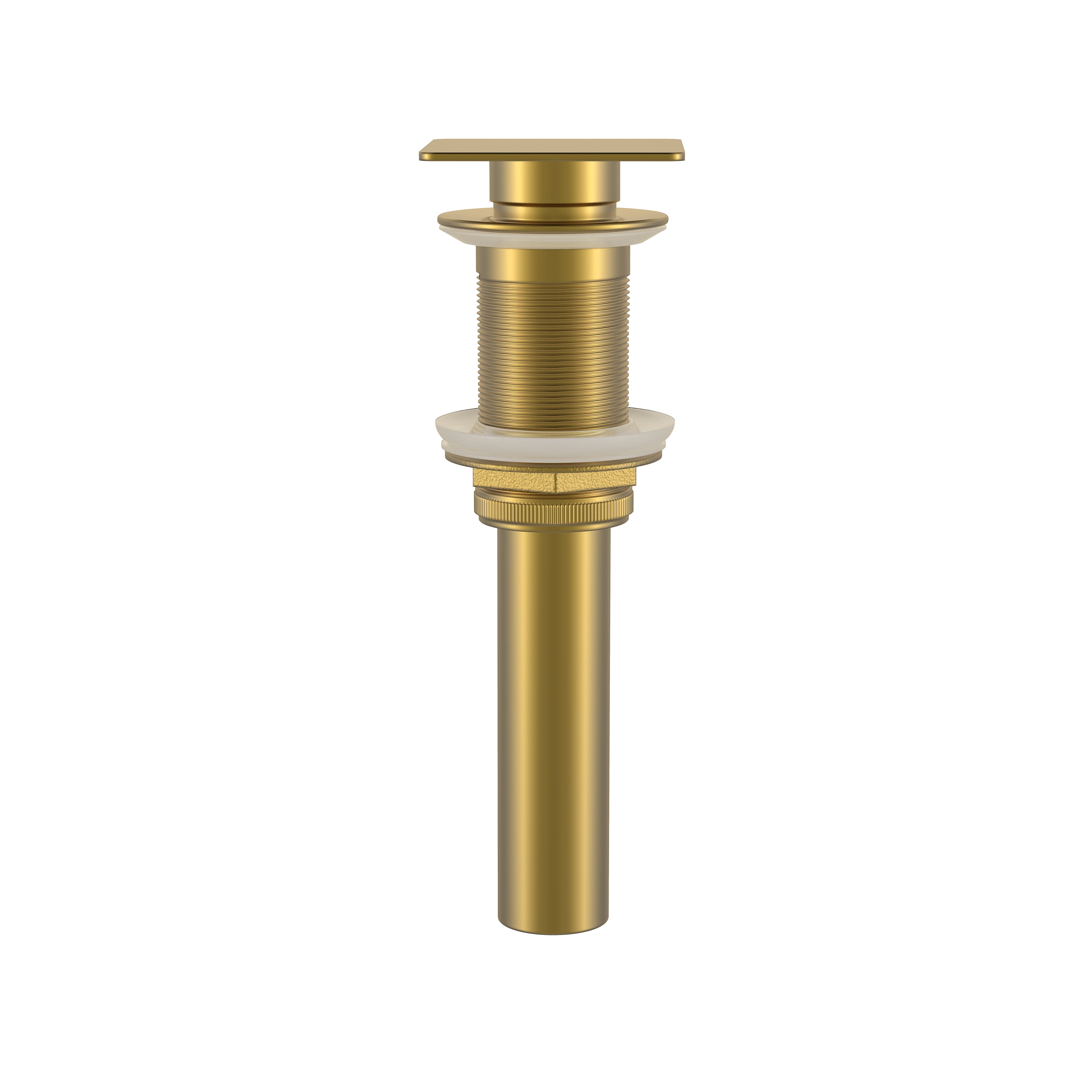 DAX Square Vanity Sink Pop up Drain, Brass Body, 2-3/4 x 8-7/8 Inches (DAX-82012)