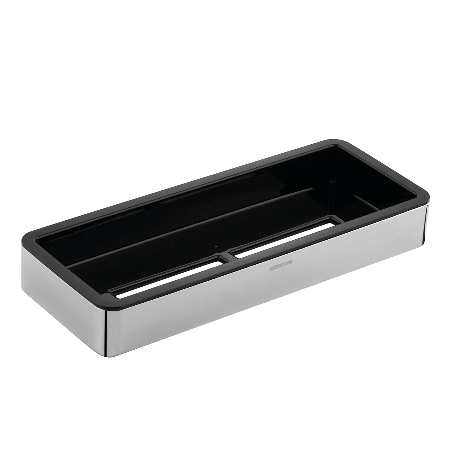 Spa Black Chrome Bathroom Shelf (162DBL)