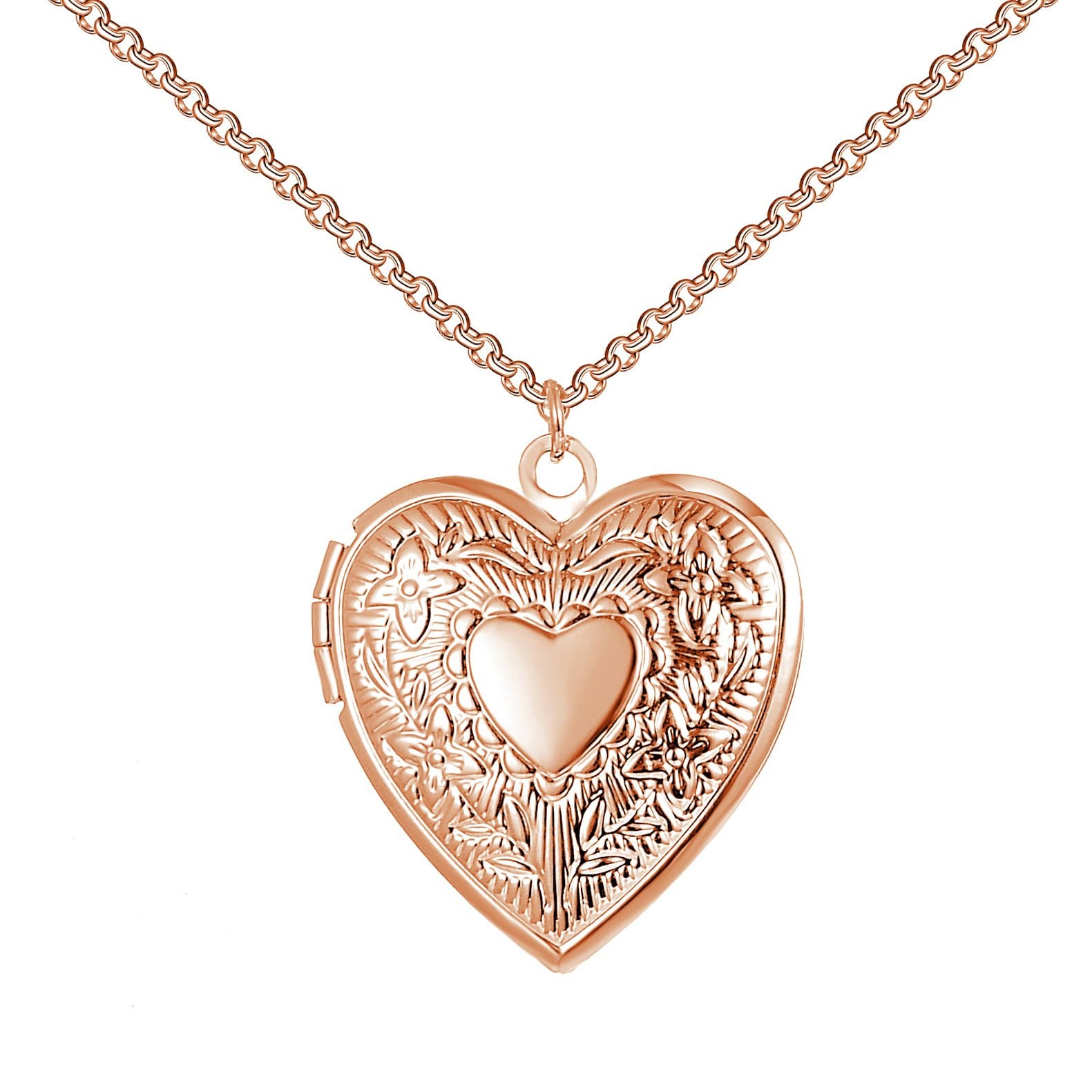 Rose Gold Plated Heart Locket