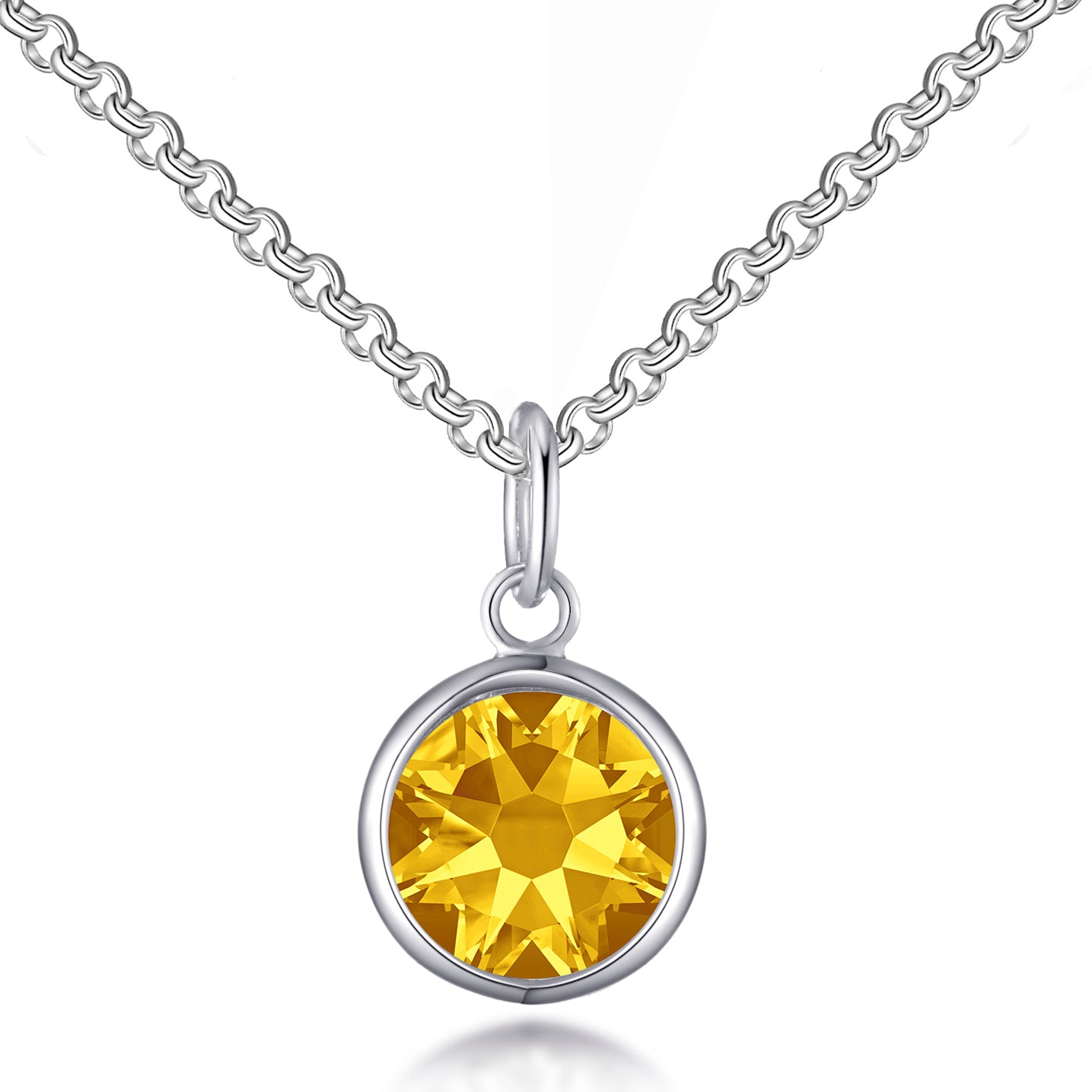 New 100% Authentic SWAROVSKI Yellow Gold Triangle Cut Crystal Necklace  5599487 | eBay