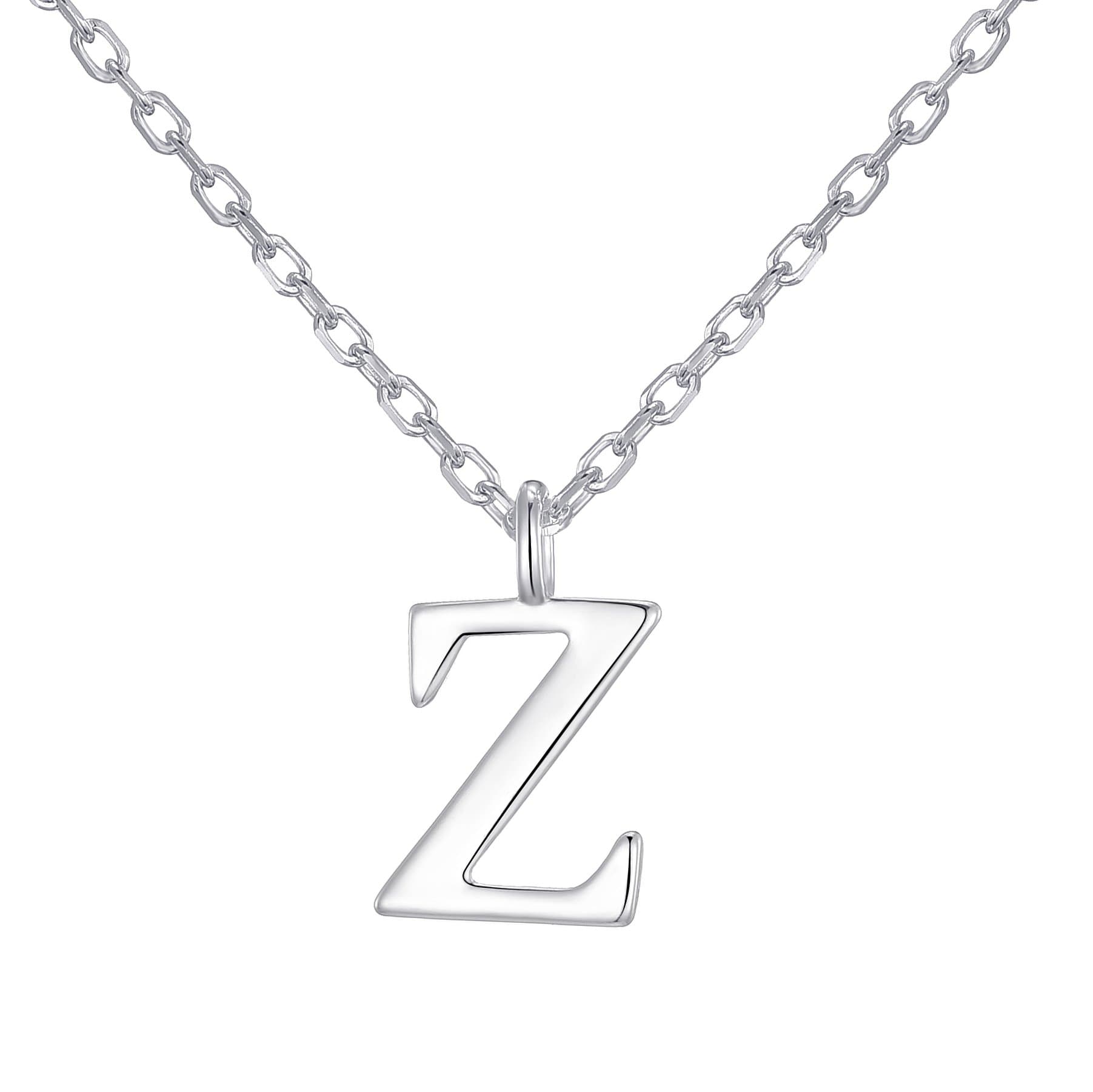 Sterling Silver Initial Z Necklace