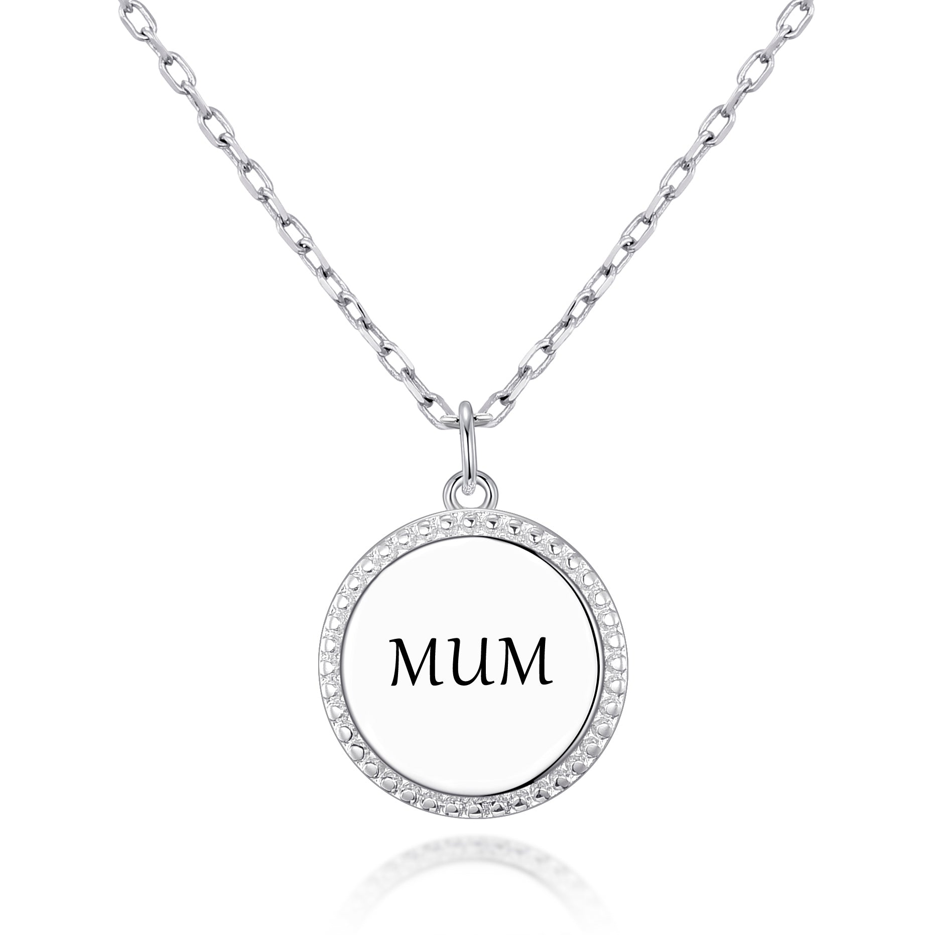 Spencer Women's Projection Pendant Necklace, The Memory of I Love You 100  languages Necklace for Mum Lover Gifts 