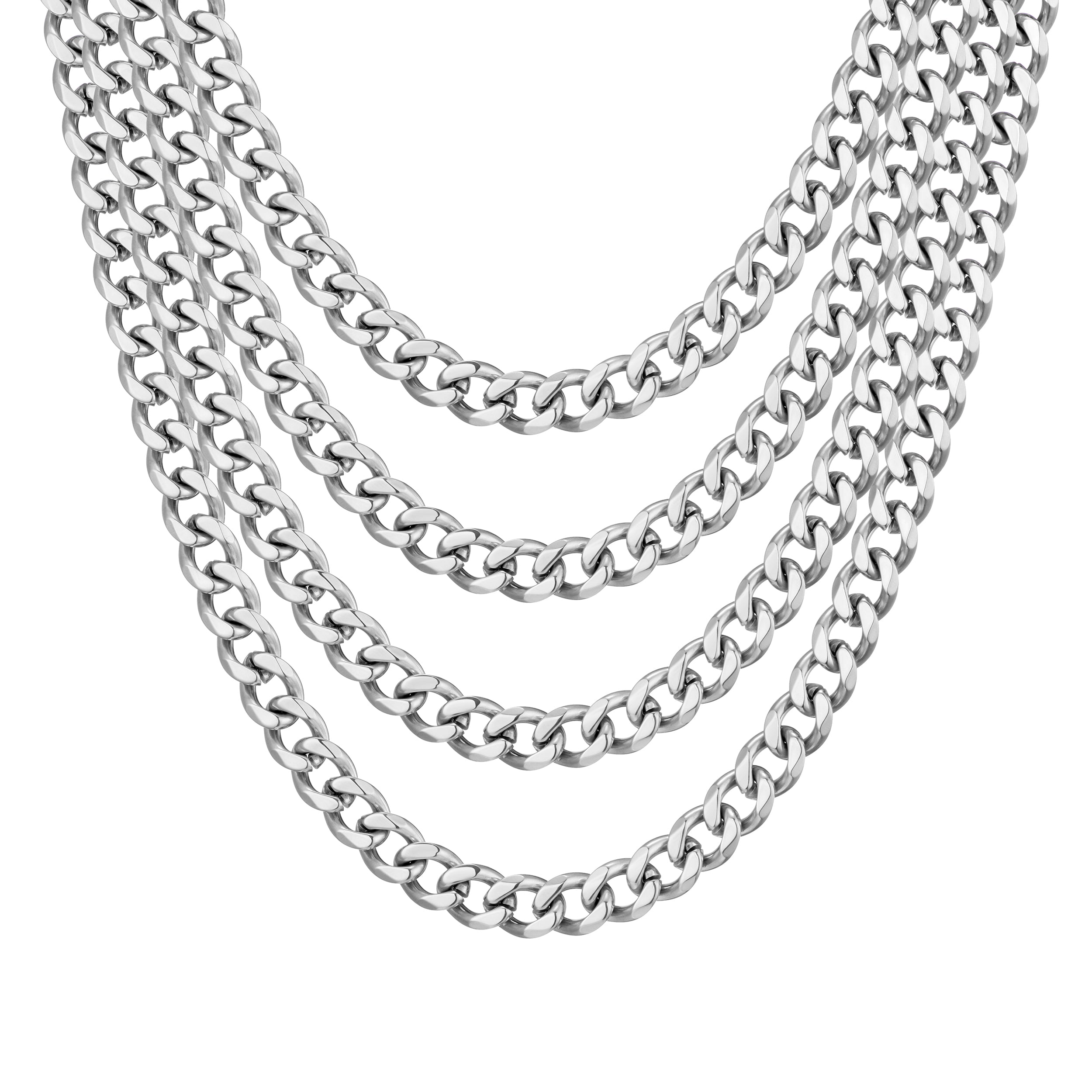Graduation gift, Silver links chain necklace for men, men's necklace, flat  chain, gift for him, mens jewelry, gift for boyfriend, silver – Shani & Adi  Jewelry