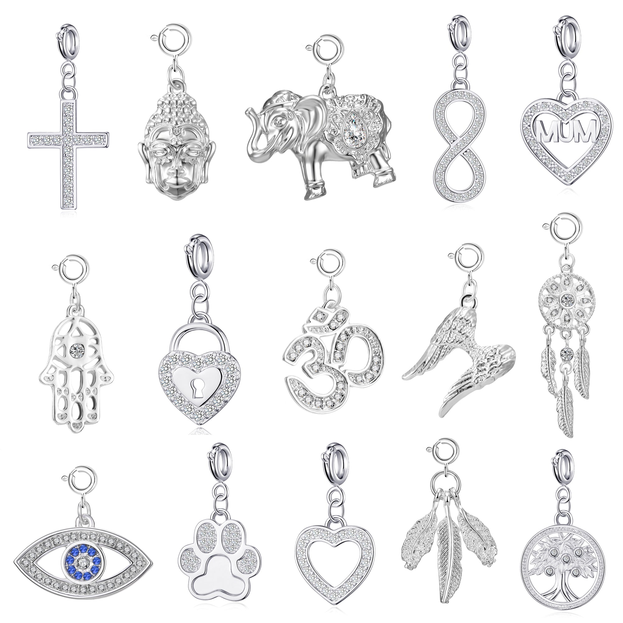 Photos - Other Jewellery Jones Clip On Charms Created with Zircondia® Crystals 