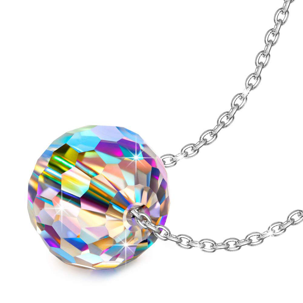 Aurora Borealis Swarovski Crystal Necklace