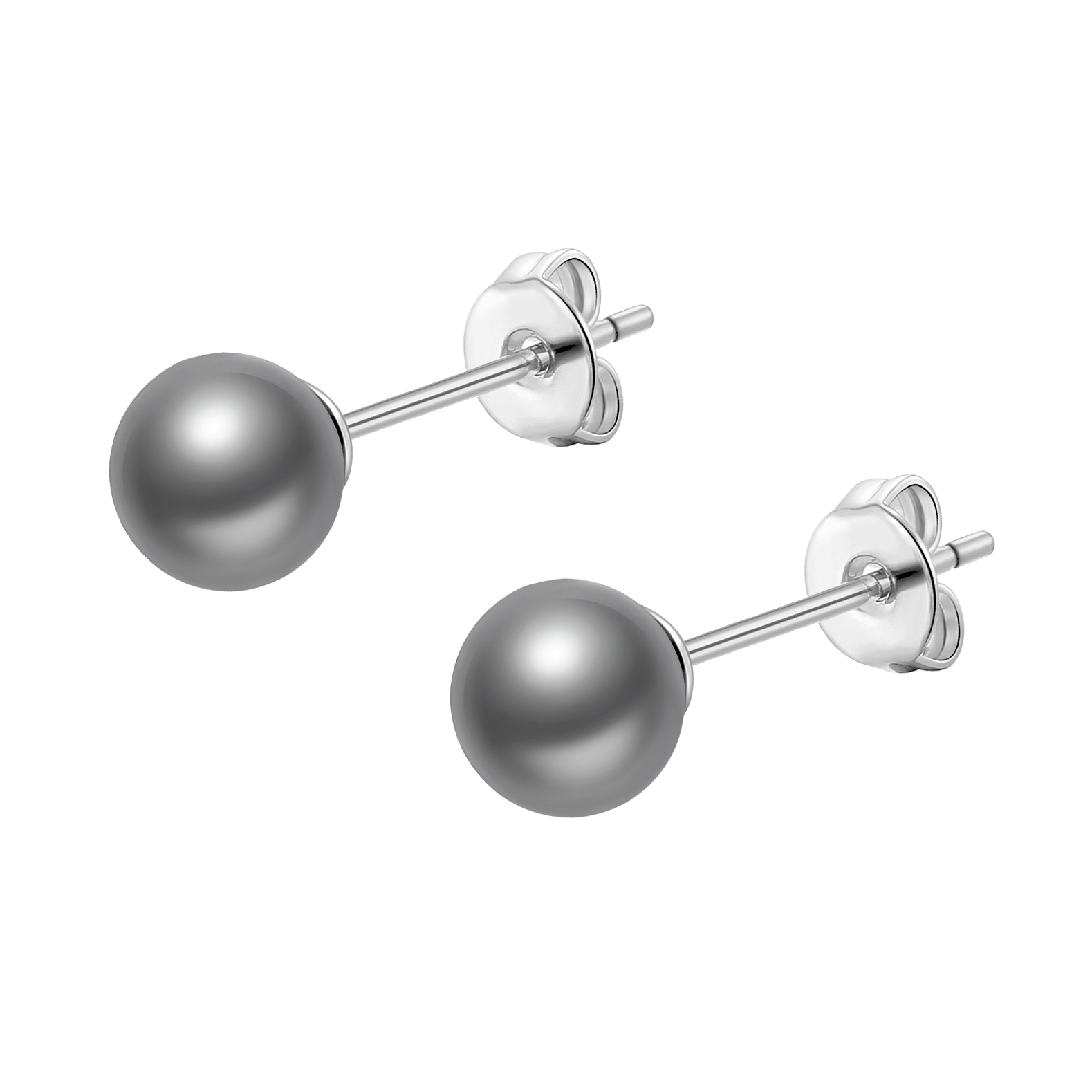 Grey Shell Pearl Earrings