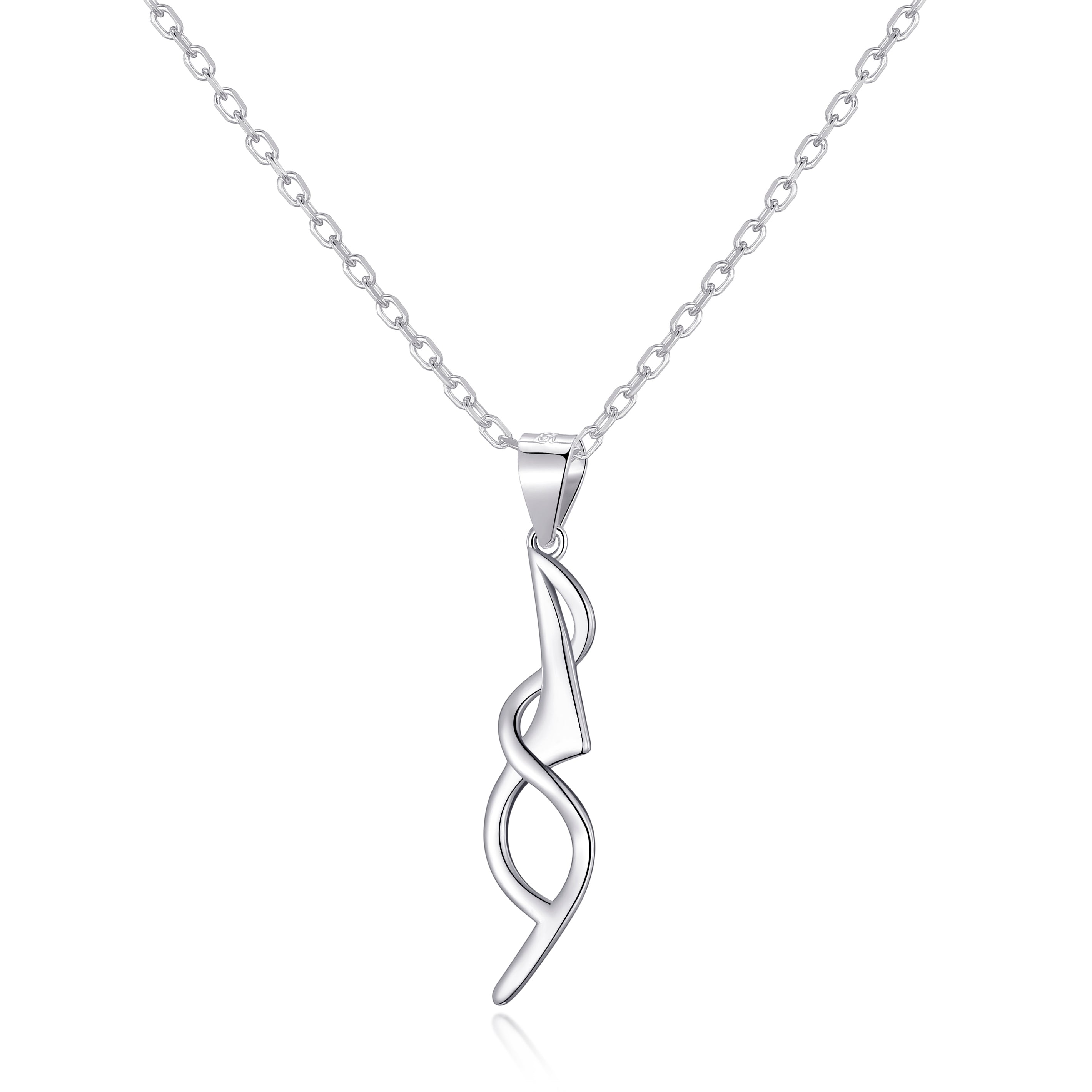 Sterling Silver Spiral Necklace