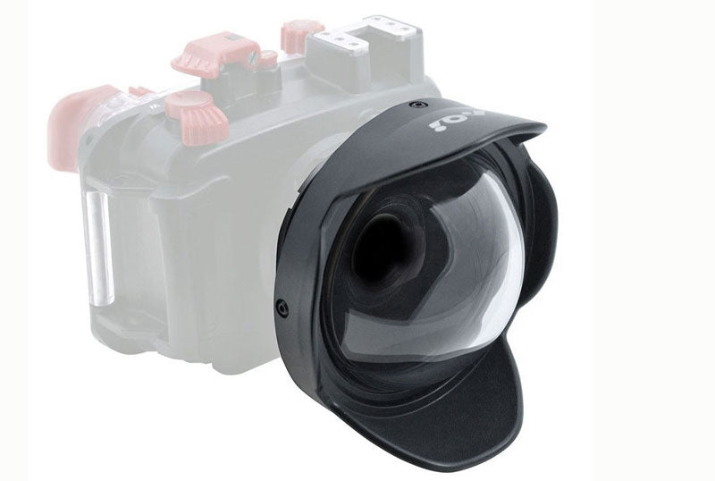 Wet Interchangeable wide-angle lens on PT-059 housing