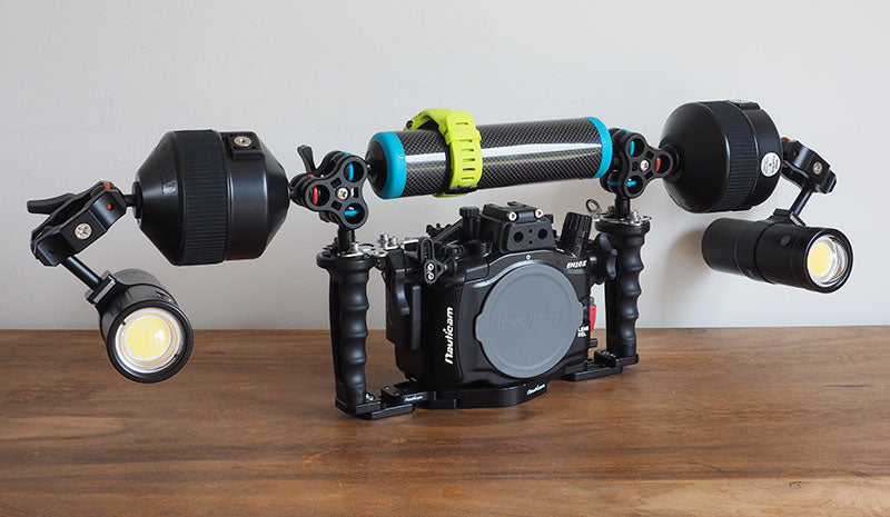 compact arm setup for steady video