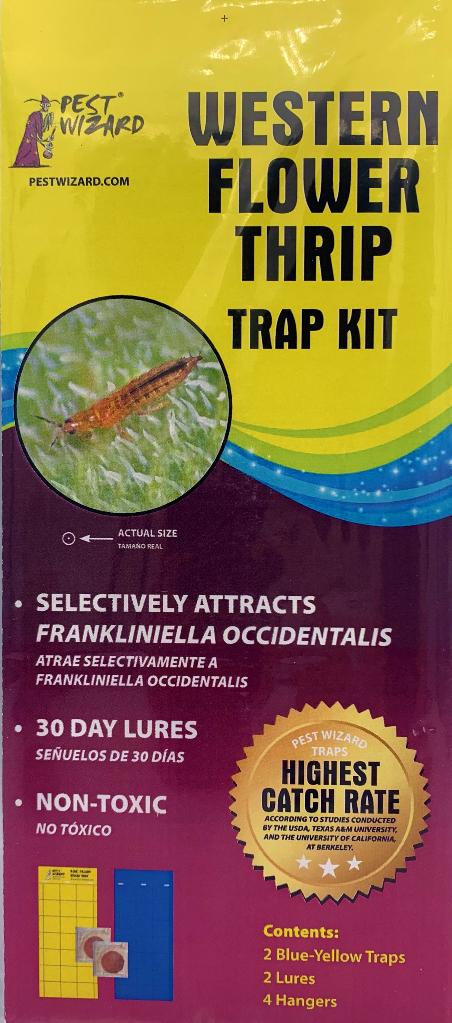 Pest Wizard Western Flower Thrip Trap Kit - 2 Pack - Tip Top Bio product image