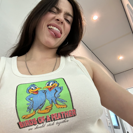 BIRDS OF A FEATHER WHITE TANK Image 1