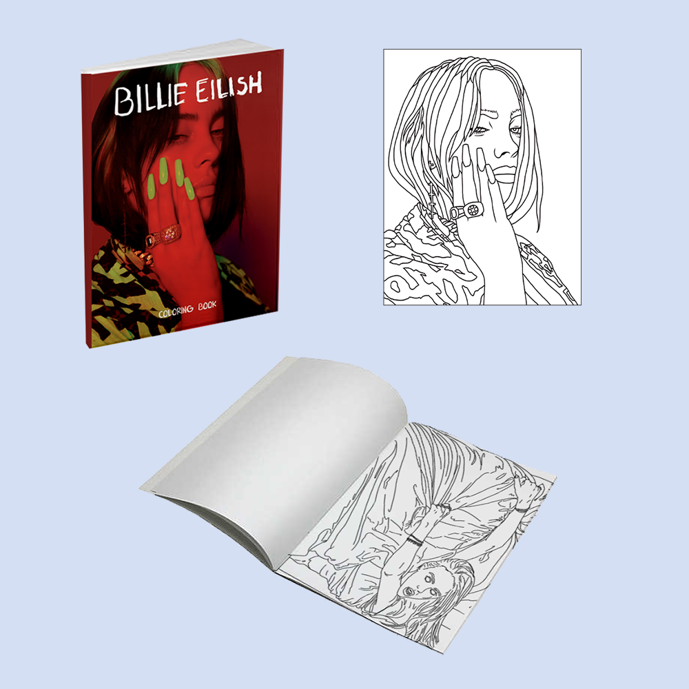 Billie Eilish Coloring Book + Digital PDF