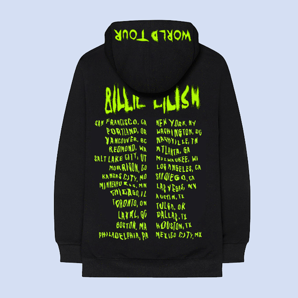 neon green blohsh hoodie