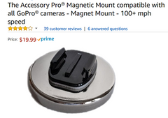 more expensive gopro magnet mount on amazon without safety tether