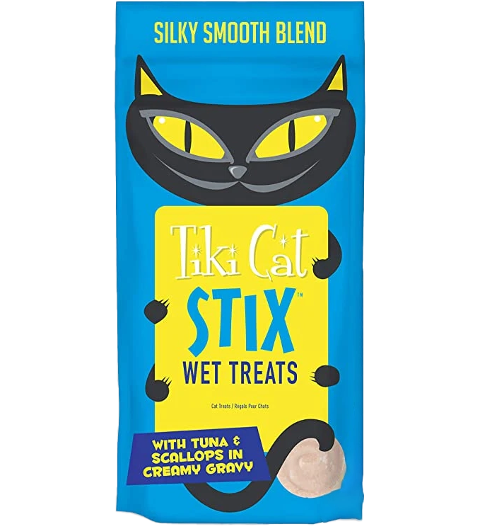 Tiki Cat Stix Tuna & Scallops in Creamy Gravy Grain-Free Wet Cat Treats