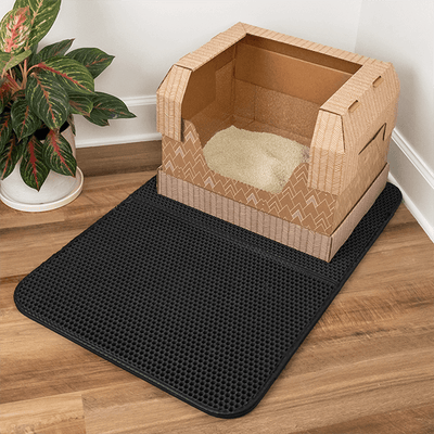 Cat Litter Mat Black / 21.65X29.50 (55x75cm)