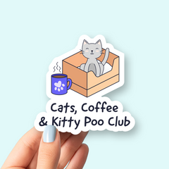 Drymate Pet Bowl Cat Placemat, Grey, Kitty Poo Club