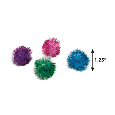 Turbo Glitter Pom Poms Ball Cat Toys