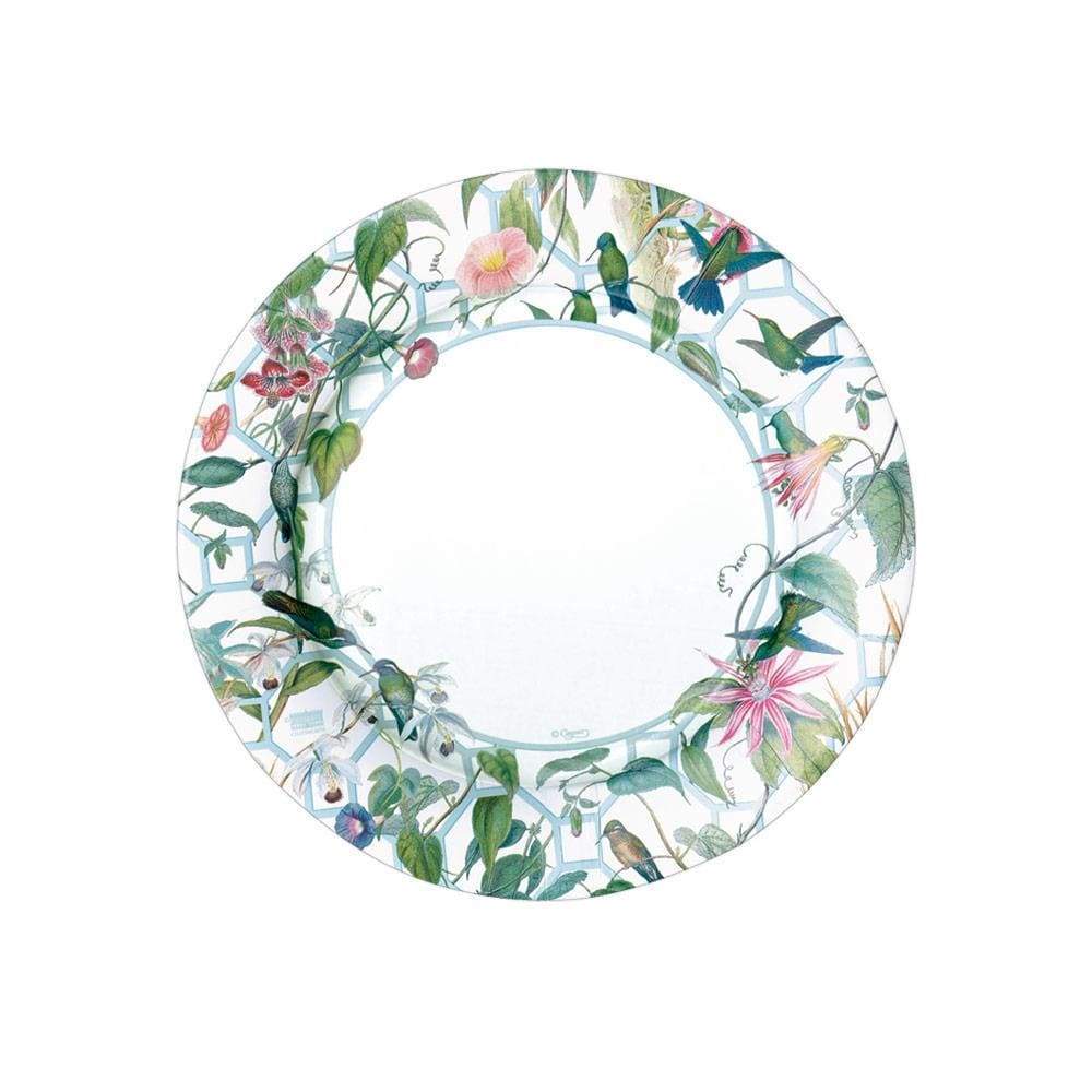 Caspari Hummingbird Trellis Paper Salad & Dessert Plates