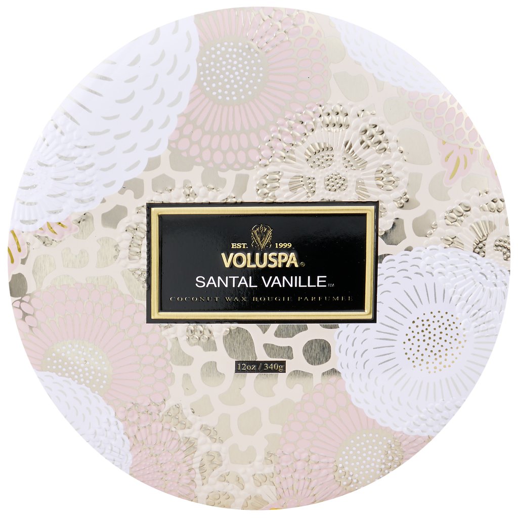 Voluspa Santal Vanille 3-Wick Tin Candle