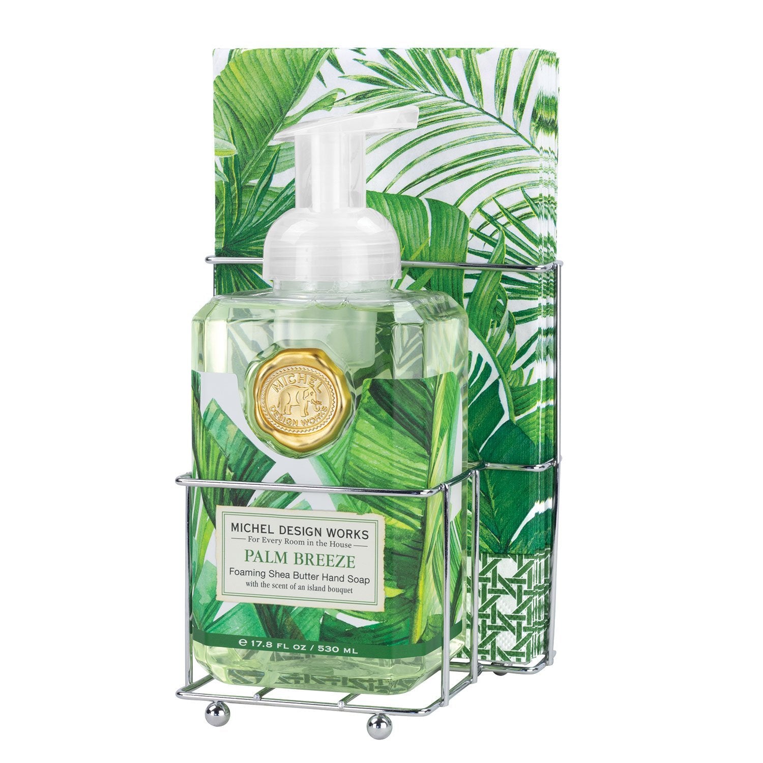 Palm Breeze Foaming Hand Soap Napkin Set