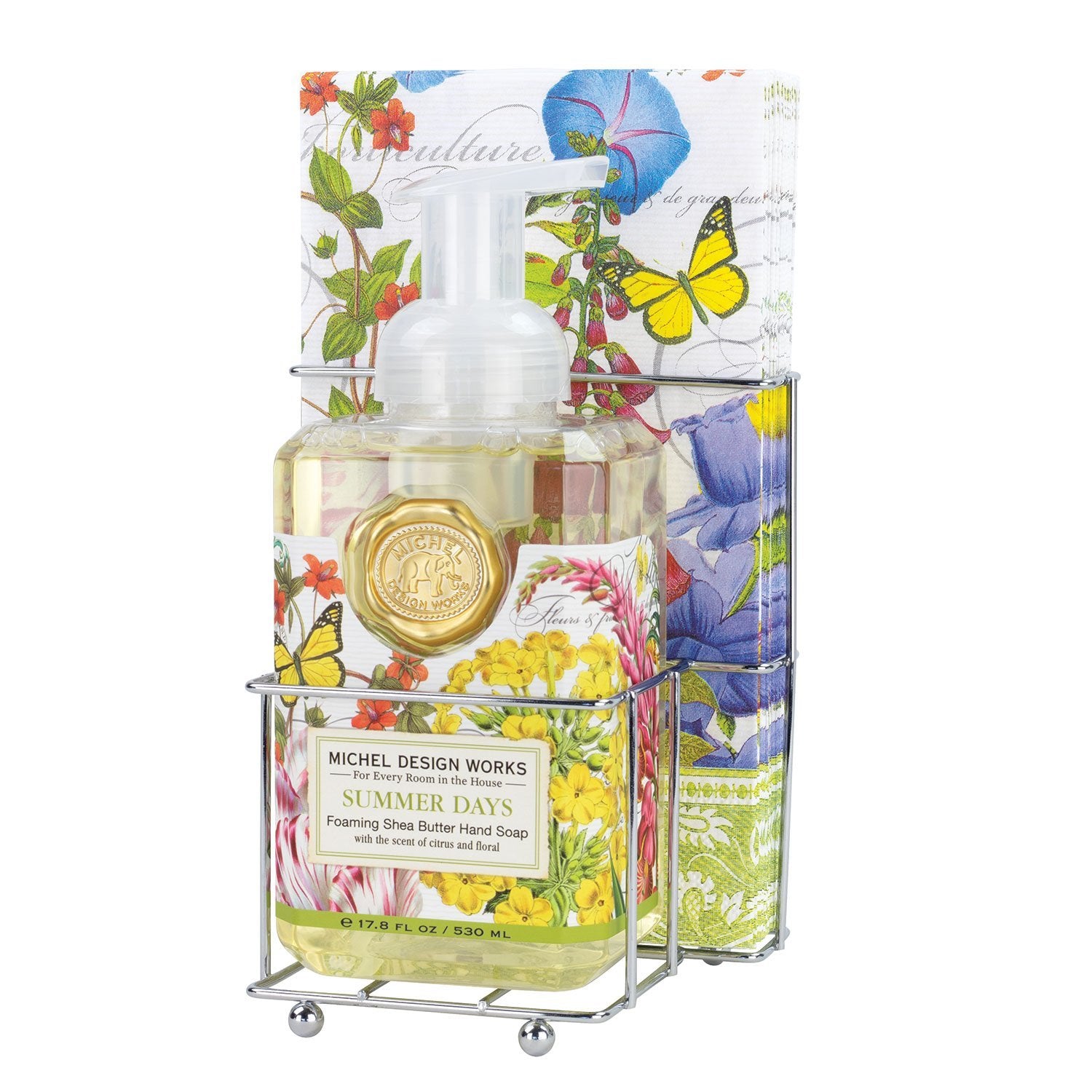 Summer Days Foaming Hand Soap Napkin Set