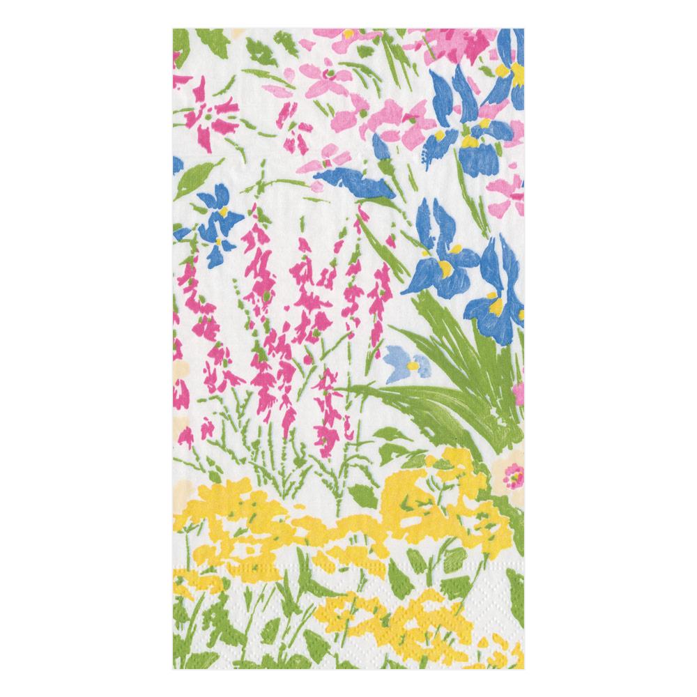 Caspari Meadow Flowers Paper Guest Towel Napkins