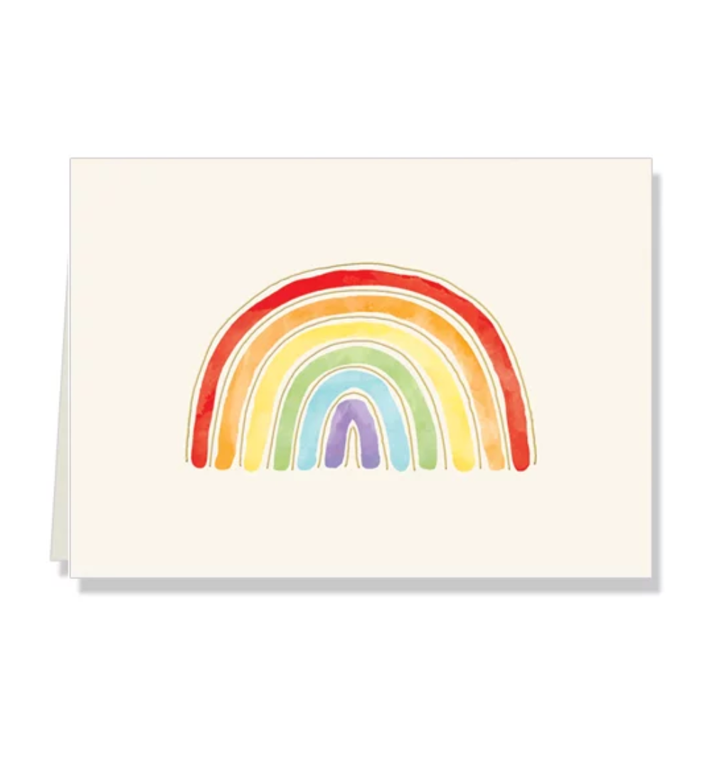 Rainbow Folded Note