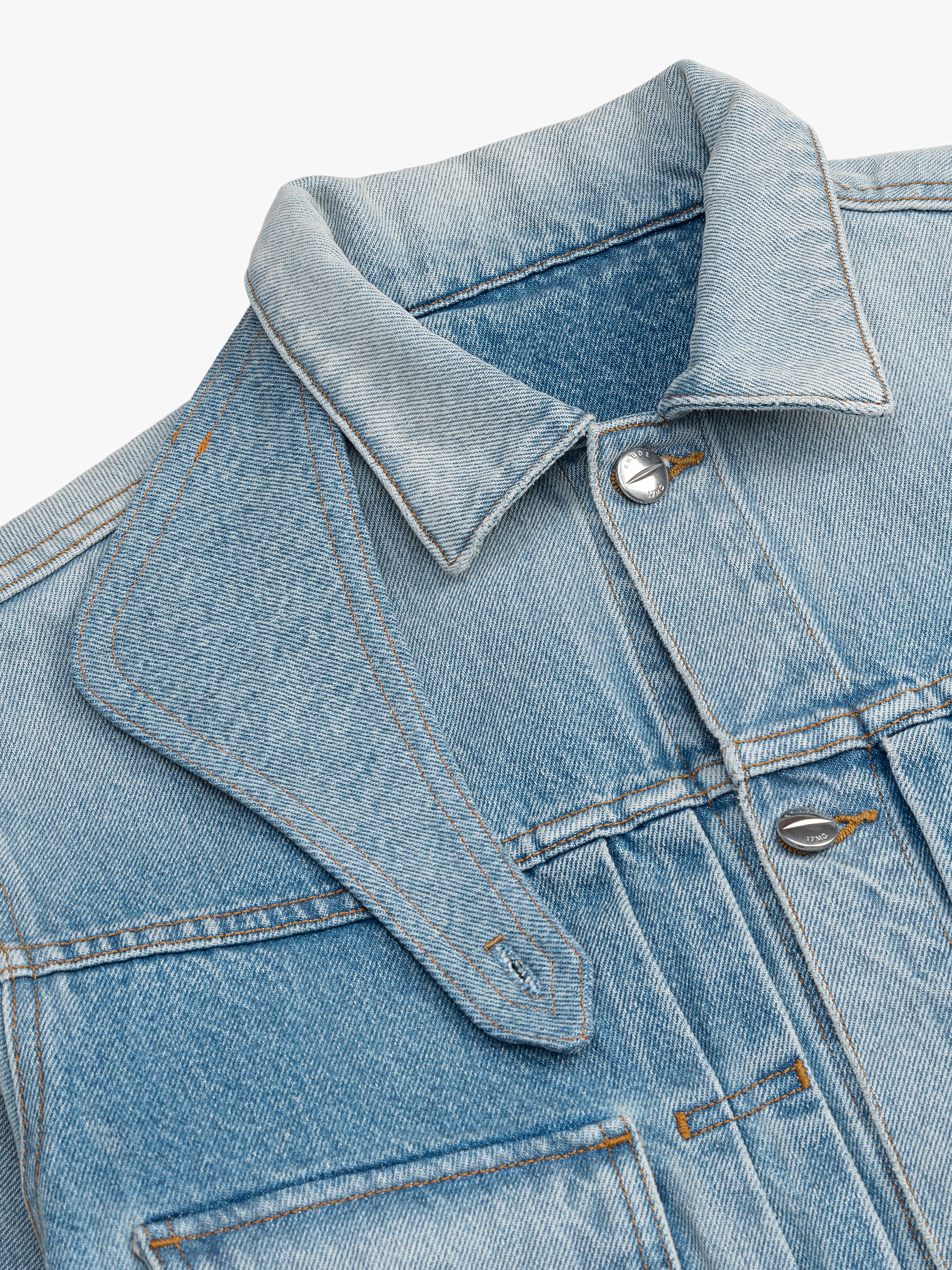 STANDARD DENIM TRUCKER JACKET W/ COLLAR