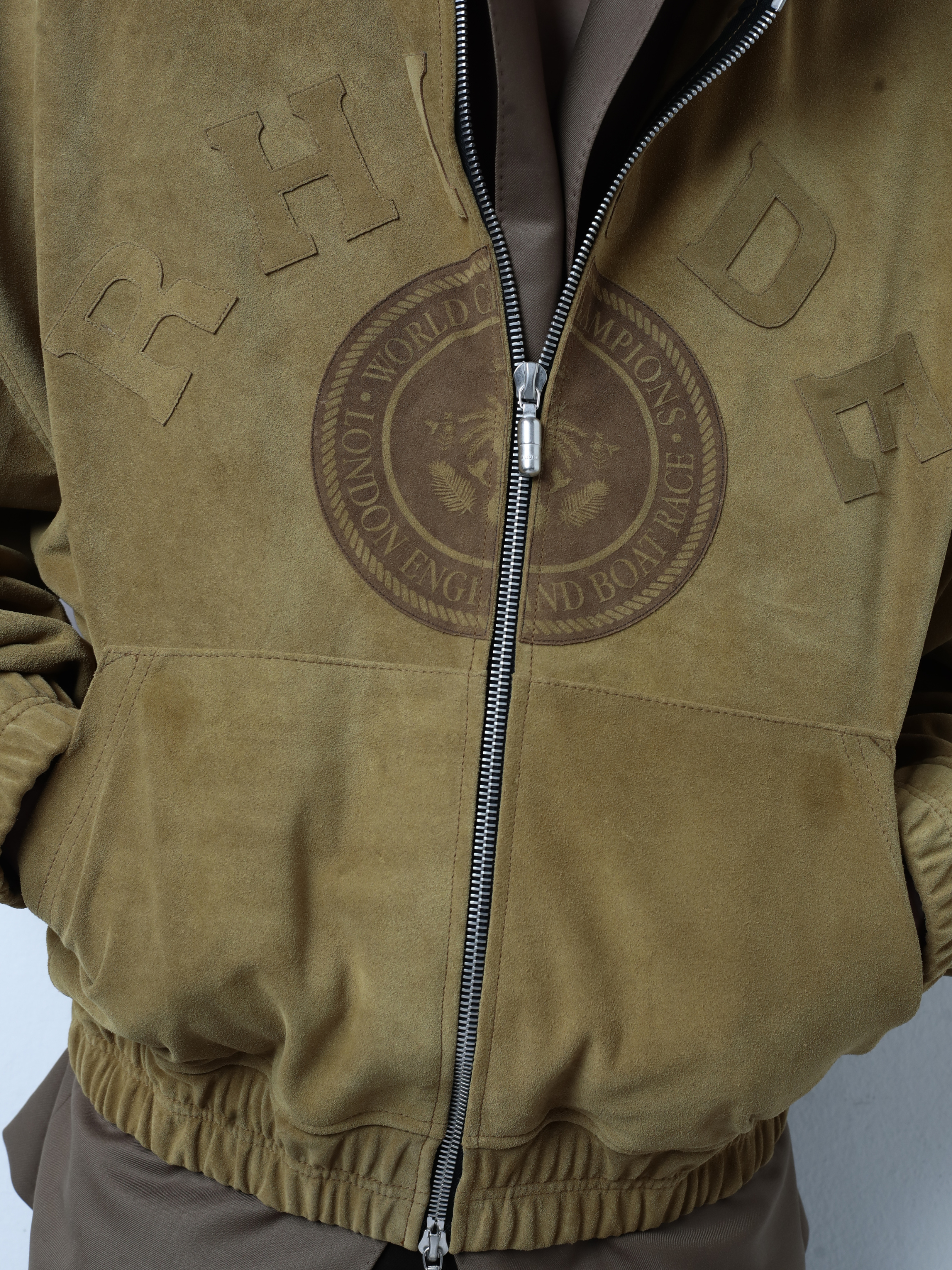 SUEDE RHUDE CREST HOODIE