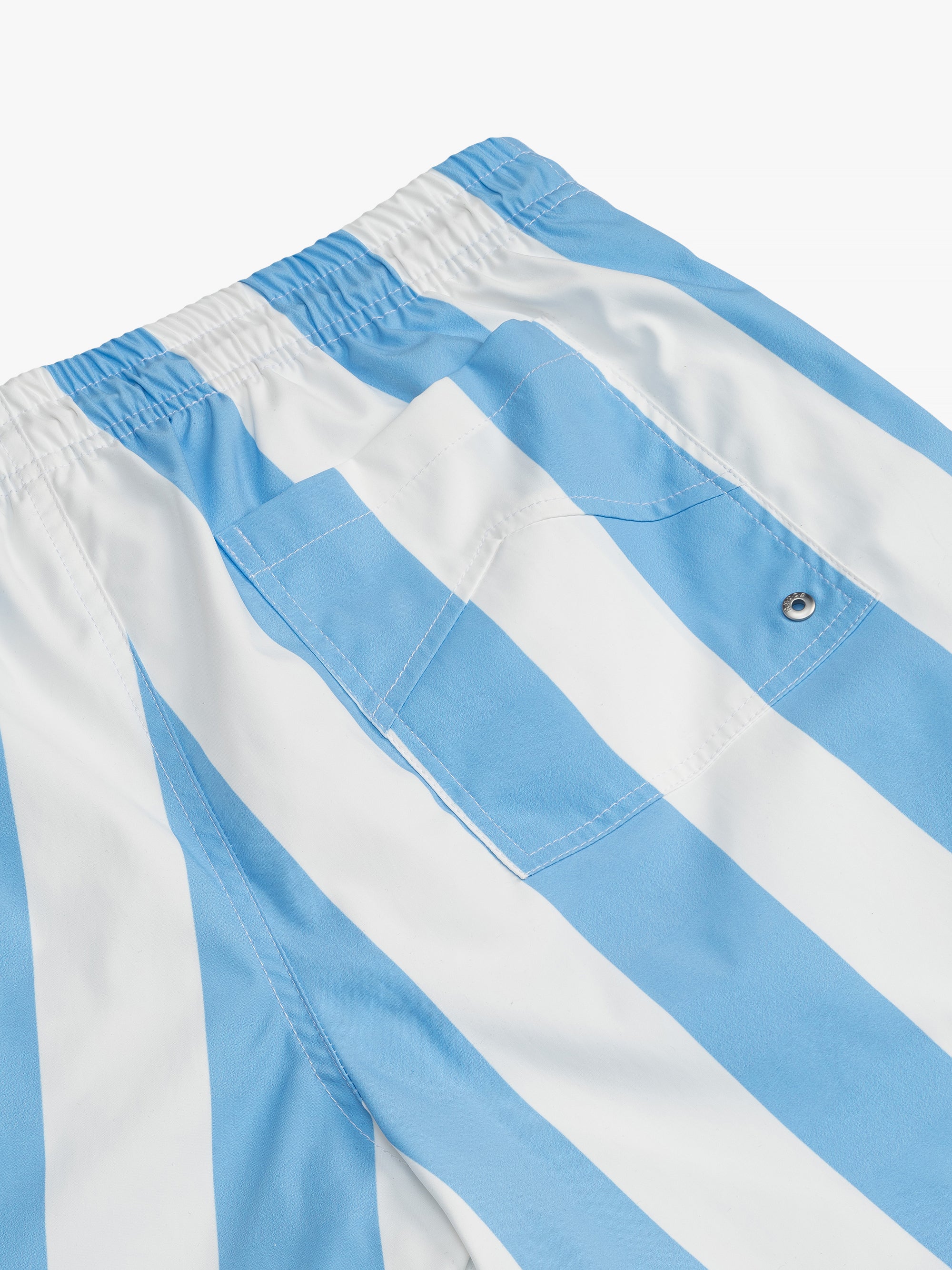 RHUDE LOGO STRIPED TRUNKS