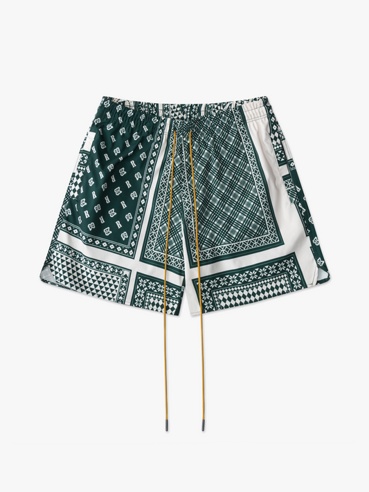 Rhude Snake Swim Trunks L / Black/Multi