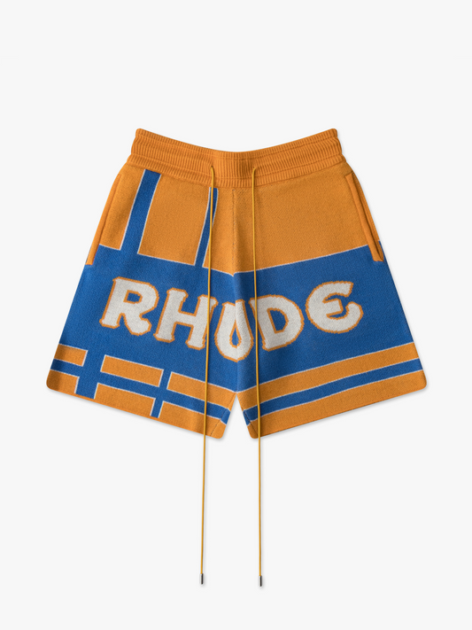 Rhude bandana-print Cotton Shorts - Brown