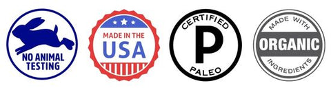 certifications cruelty free paleo made in the usa organic