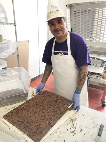 Truffle Brownies Baked by Community Table Kitchen Social Enterprise.