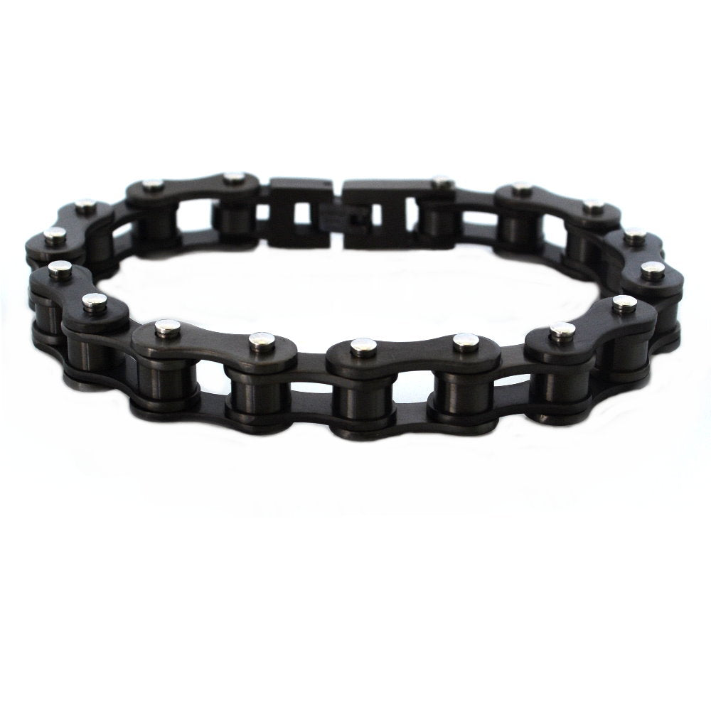 Gunmetal Bike Chain Bracelet SK1123G