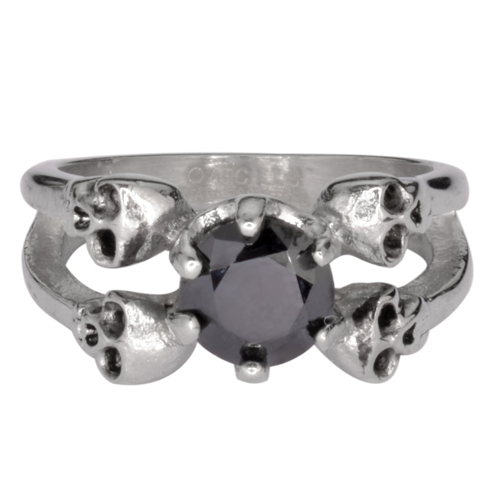 ladies skull rings