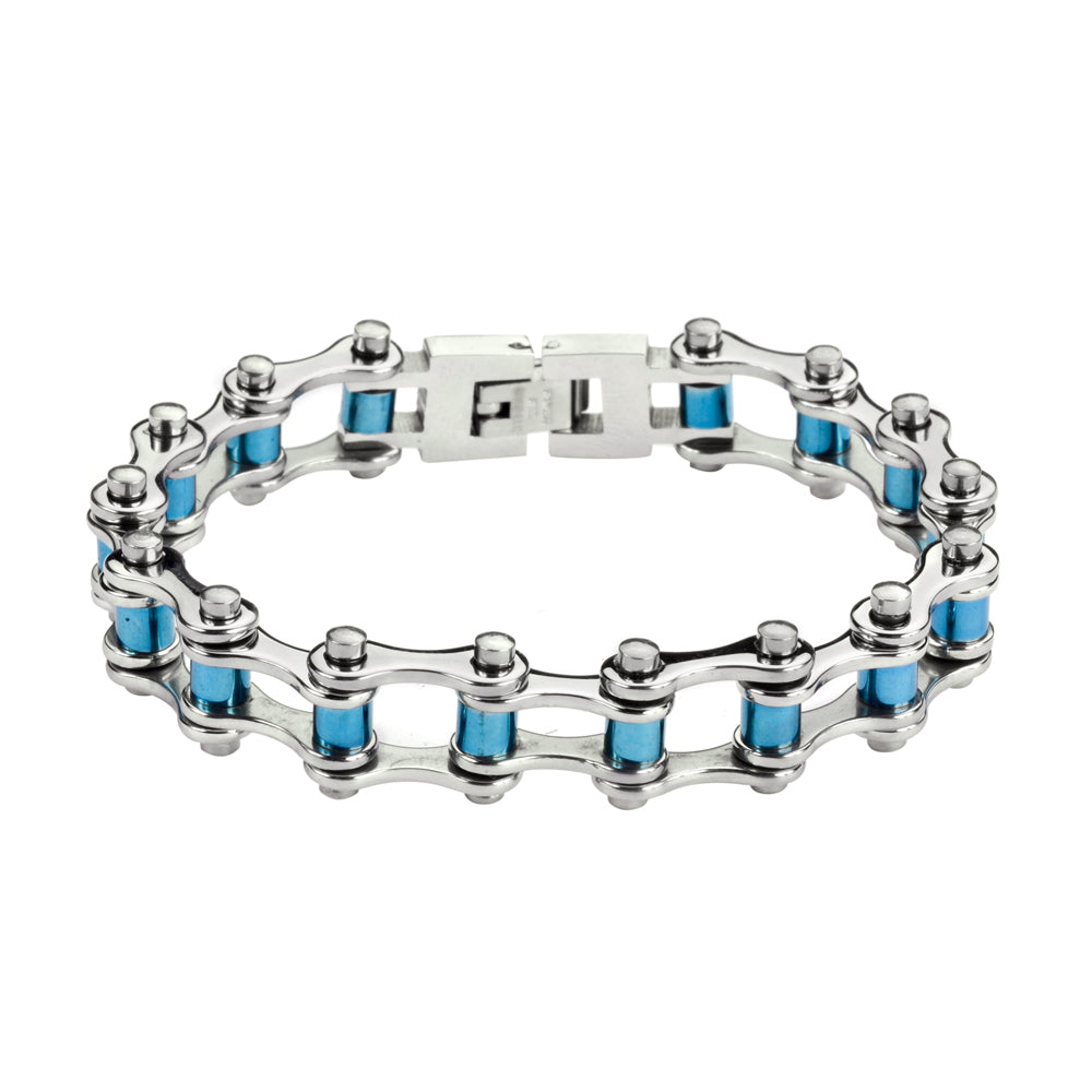 Ladies Silver Bike Chain BRACELET   SK1297