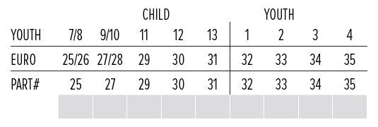 Fxr Boot Size Chart