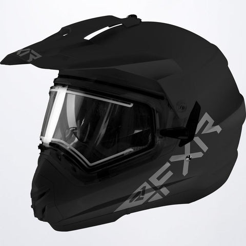 Torque X Prime Helmet with Electric Shield & Sun Shade 22- Black