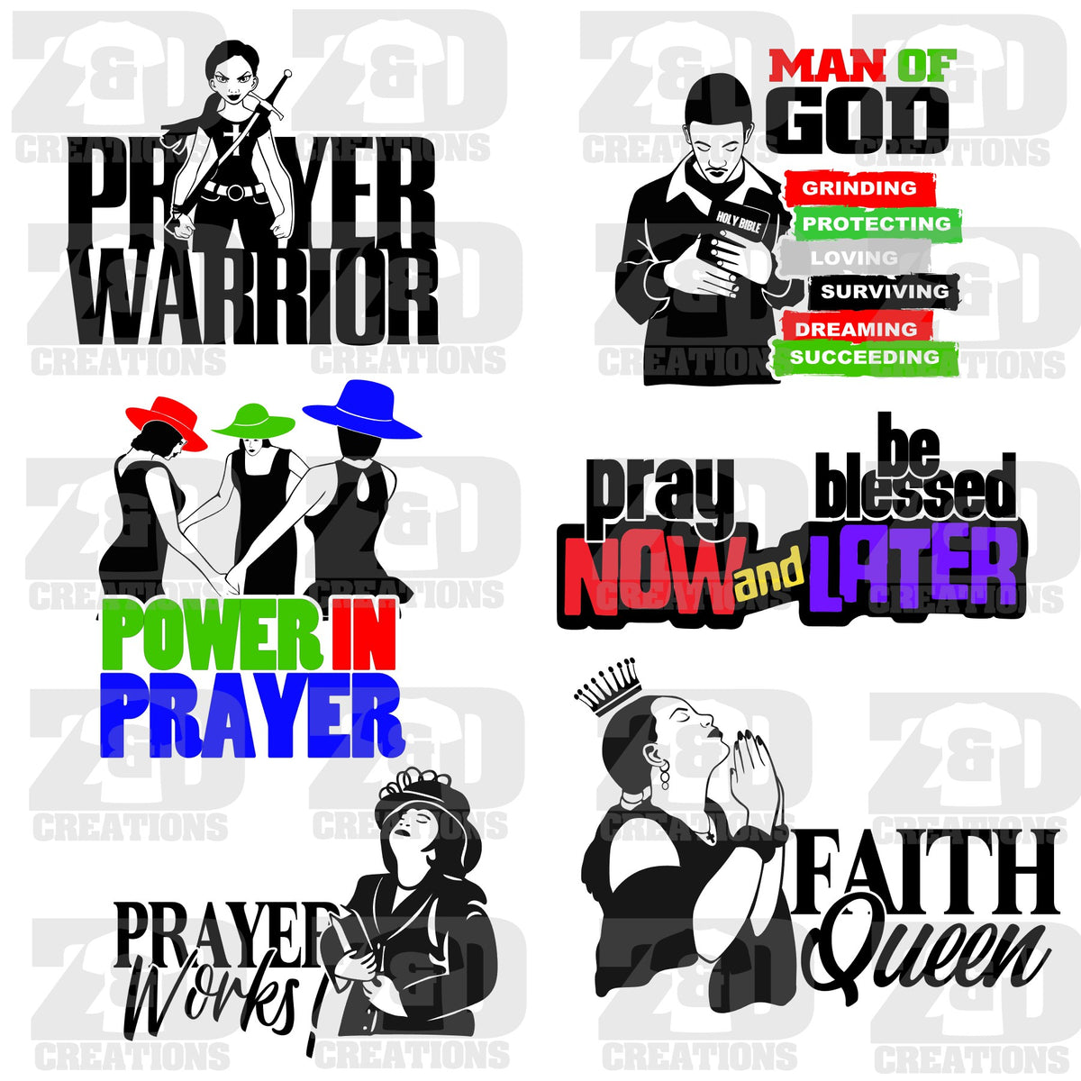 Download Blessed and Highly Favored Bundle SVG - ZDCreations